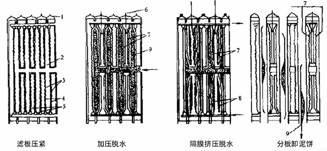 板框式脫水機(jī)工藝流程